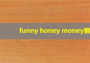 funny honey money翻译